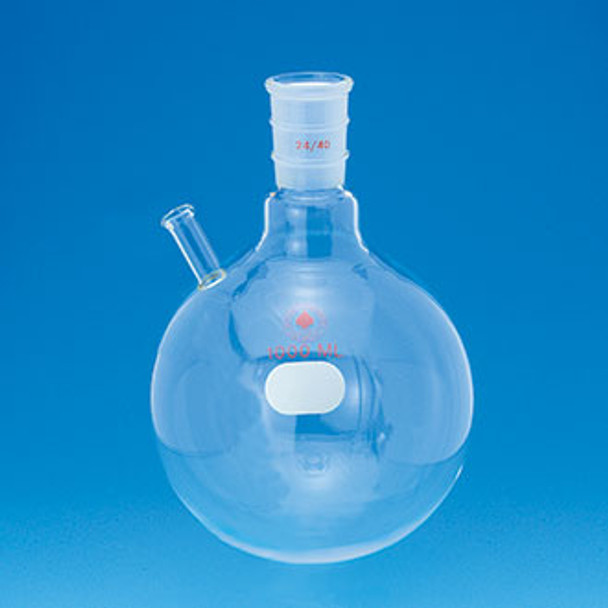 Flask, round bottom, 100mL, 24/40 center, beaded tube port