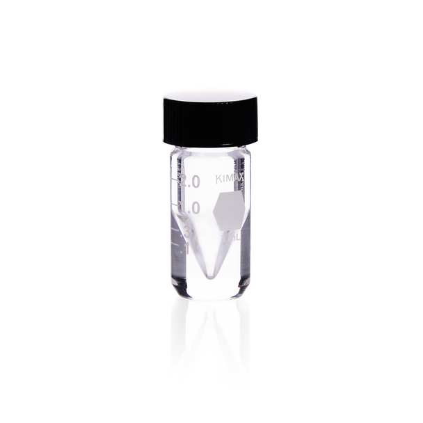 KIMBLE ACCUFORM Graduated Vial, Clear, 2 mL, PK/12