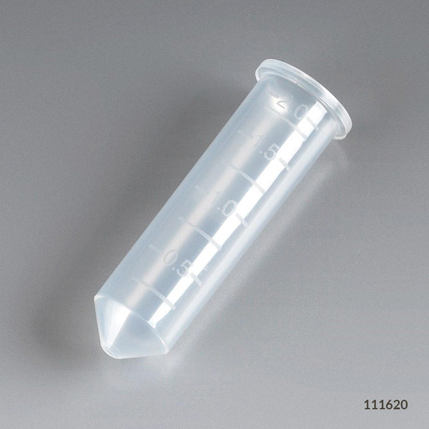 Microcentrifuge Tube, 2mL, PP, No Cap, 1,000/cs