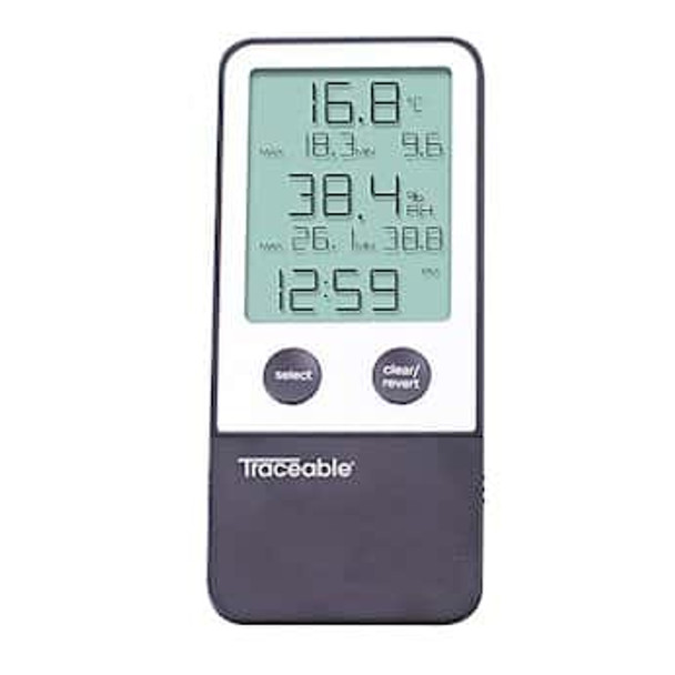 Traceable Thermohygrometer with Clock