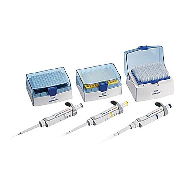Eppendorf Research Plus G, 3-pack, option 3, 100-1000 uL/0,5-5 mL/1-10 mL, includes epT.I.P.S. box
