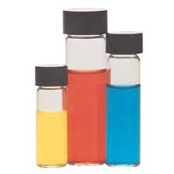 Wheaton sample vials with rubber lined caps, PK/144