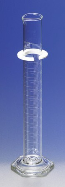 Pyrex single metric scale graduated cylinder, calibrated to deliver, 12EA