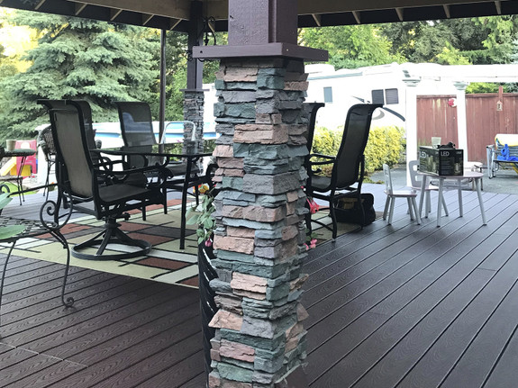 Colorado Dry Stack Stone Split Column Wrap - Narrow