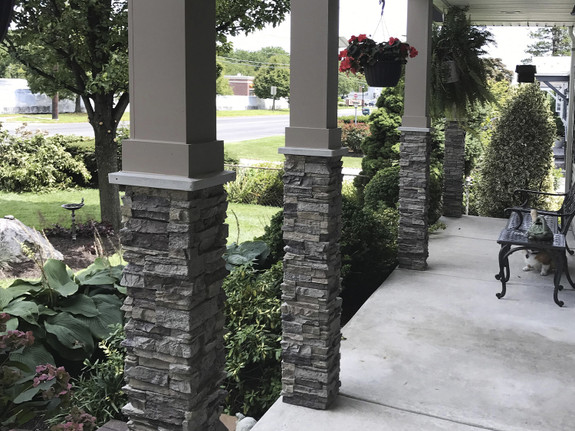 Colorado Dry Stack Stone Split Column Wrap - Narrow