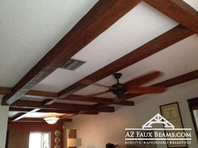 faux wood lightweight ceiling beams