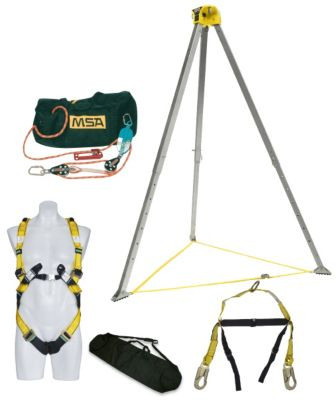 MSA Confined Space Entry Kits With 15 Meter 4:1 Rescue Safe Retrieval System