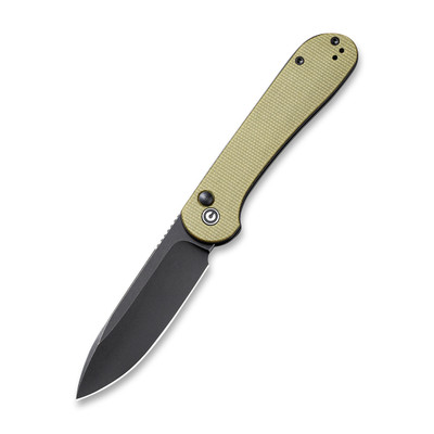 CIVIVI Button Lock Elementum OD Green Micarta C2103B