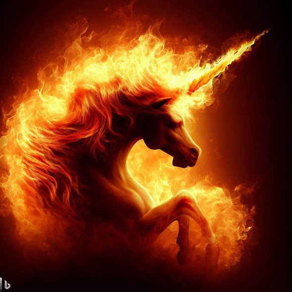 Fire unicorn