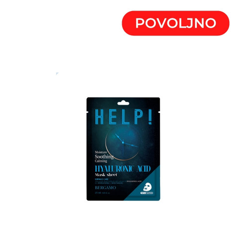 BERGAMO HELP! Hijaluronska maska, 25 ml