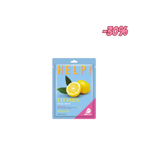 BERGAMO HELP! VITAMIN revitalizirajuća sheet maska za lice s vitaminima, 25 ml