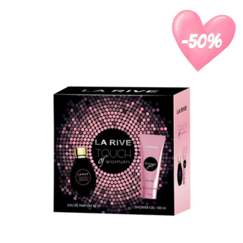 Poklon paket TOUCH OF WOMAN EDP 90 ML + GEL za tuširanje 100 ML (Cijena 02.05.2025.: EUR14,70)