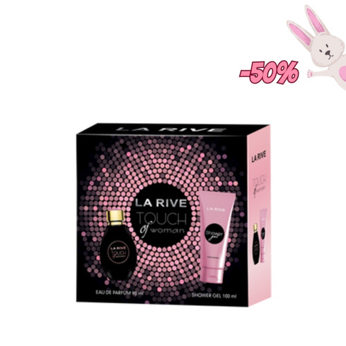 Poklon paket TOUCH OF WOMAN EDP 90 ML + GEL za tuširanje 100 ML (Cijena 02.05.2025.: EUR14,70)