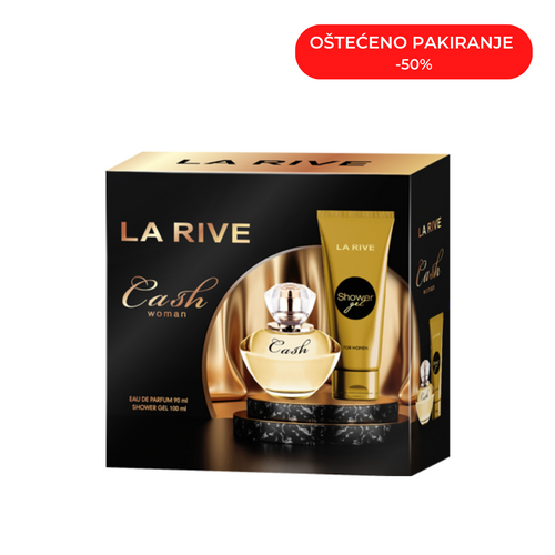 Poklon paket CASH WOMAN EDP 90 ML + GEL za tuširanje100 ML (Oštećeno pakiranje)