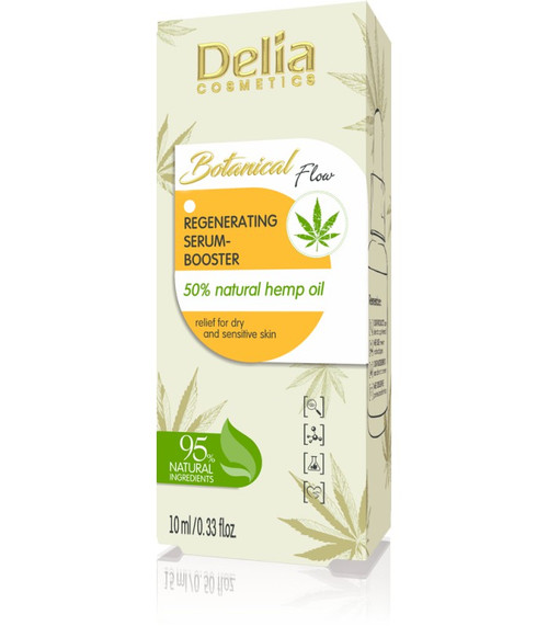 Delia serum smoothing s prirodnim uljem konoplje za suhu i osjetljivu kožu 30ml