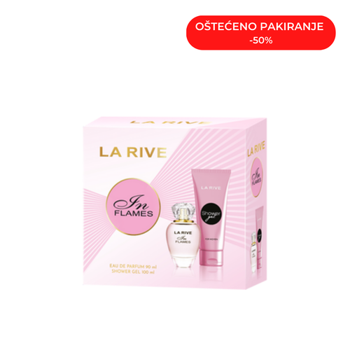 Poklon paket IN FLAMES EDP 90 ML + GEL za tuširanje 100 ML (Oštećeno pakiranje)