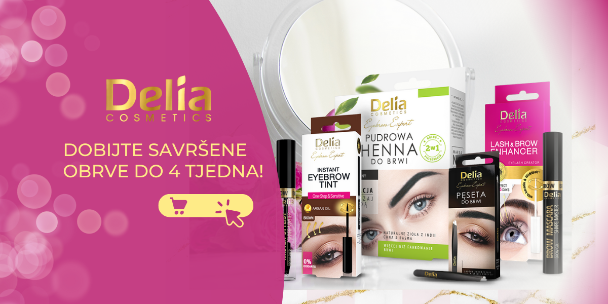 Delia Eyebrows Expert proizvodi za njegu obrva. Dobijte savršene obrve i do 4 tjedna.