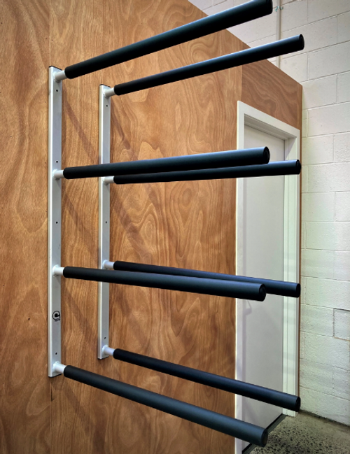 Curve SUP Wall Rack Quad Aluminium - Curve SUP Wall Rack Quad Aluminium