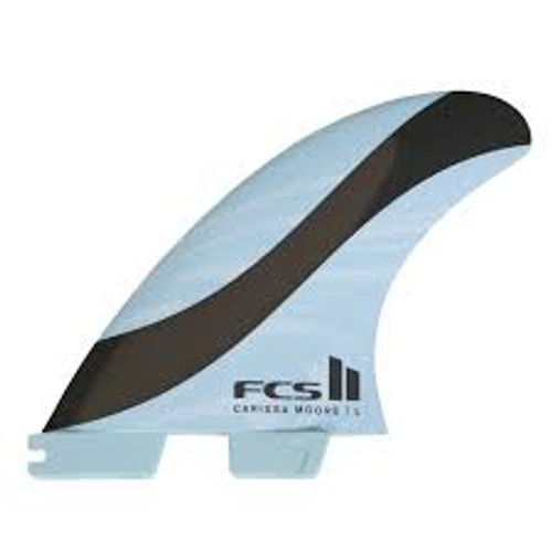 FCS II CM PC Aircore Blue/Black Thruster Fin Set - FCS II CM PC Aircore Blue/Black Thruster Fin Set