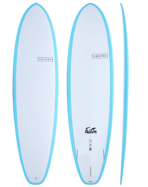 Modern Falcon TT - Modern Falcon TT Blue – eco-friendly mid-length surfboard with Tomorrow Tech construction