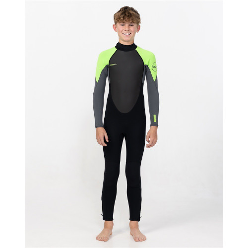 O'Neill Boys Reactor 2 BZ Full 3/2mm - Lime/Black - O'Neill Boys Reactor 2 BZ Full 3/2mm - Lime/Black