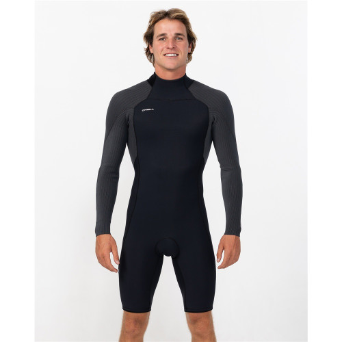 O'Neill Hyperfreak BZ LS Spring 2mm - Black/Tempered Steel - O'Neill Hyperfreak BZ LS Spring 2mm - Black/Tempered Steel
