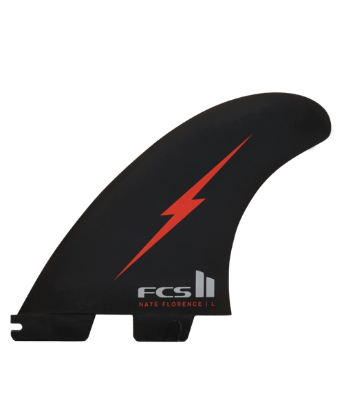 FCS II Nathan Florence PC Thruster Set Red Bolt - FCS II Nathan Florence PC Thruster Set Red Bolt