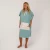 O&E Ladies Daydream Hooded Poncho Dusty Turquoise
