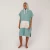 O&E Ladies Daydream Hooded Poncho Dusty Turquoise
