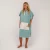 O&E Ladies Daydream Hooded Poncho Dusty Turquoise