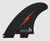 FCS II Nathan Florence PC Thruster Set Red Bolt