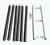 Curve Surfboard Wall Rack Triple - Aluminium