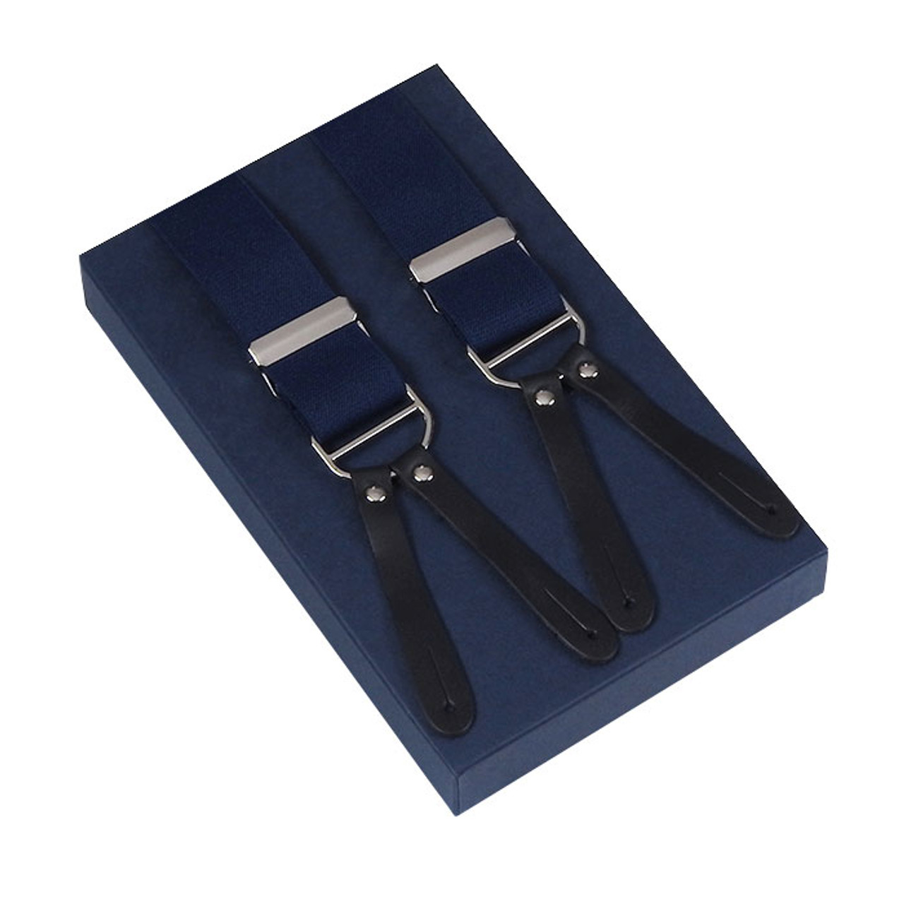 Navy Button Suspenders Mens Braces Australia