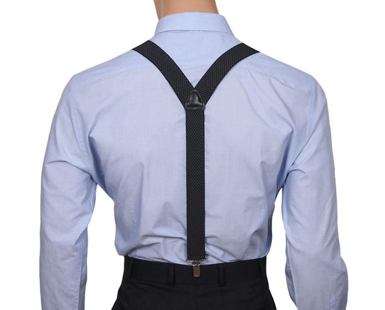 Charcoal Suspenders For Men | Mens Braces Australia