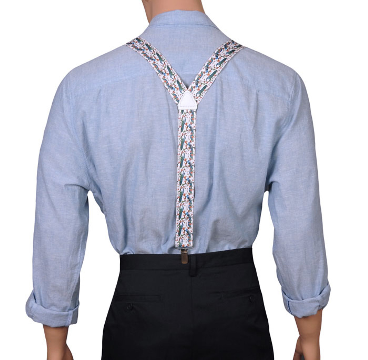 Classic Adjustable Suspenders - Peacock