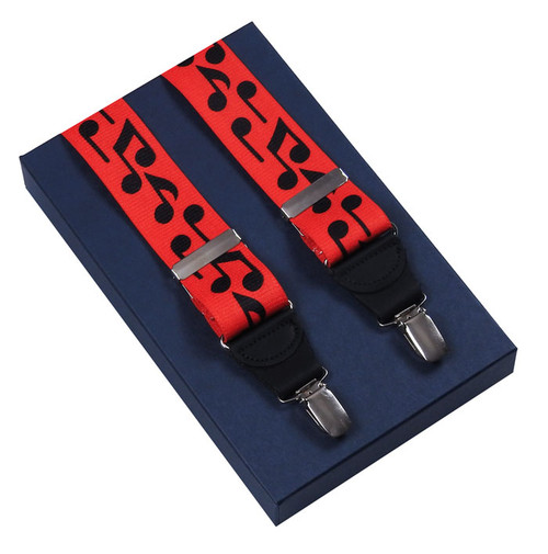 Red Musical Note Braces