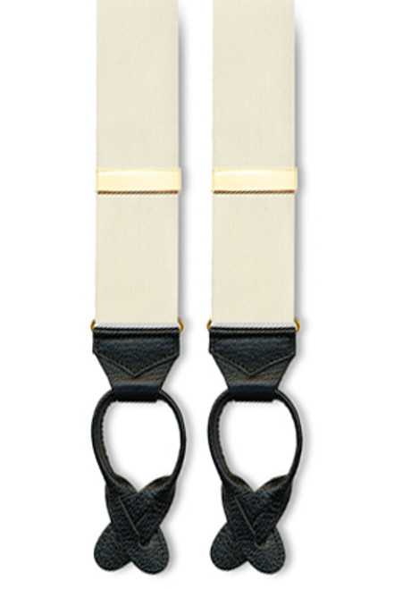 Albert Thurston -Woven Barathea Braces -32 mm -Navy Blue Plain