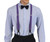 Skinny Purple Button Braces Front