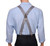 Black And White Checked Suspenders X Back