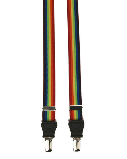 Gay Pride Rainbow Braces Suspenders  Joshua Lloyd Inclusive Fashion