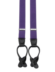 Skinny Purple Button Braces