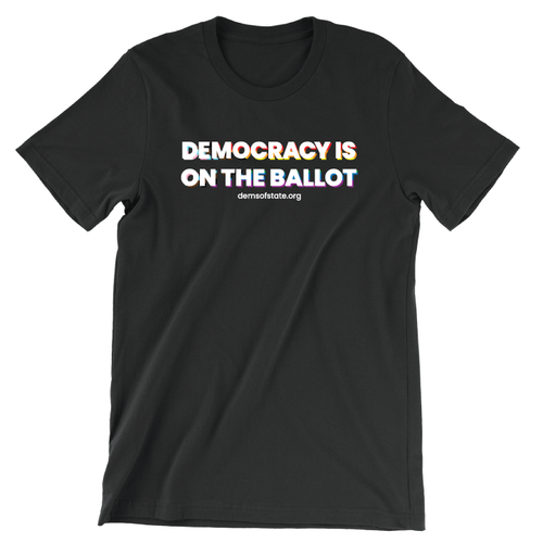 Democracy Is On The Ballot (Unisex Black Tee) Democracy Is On The Ballot (Unisex Black Tee)