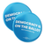 Democracy Is On The Ballot (2.25" Pin-Back Button -- Pack Of Two!)