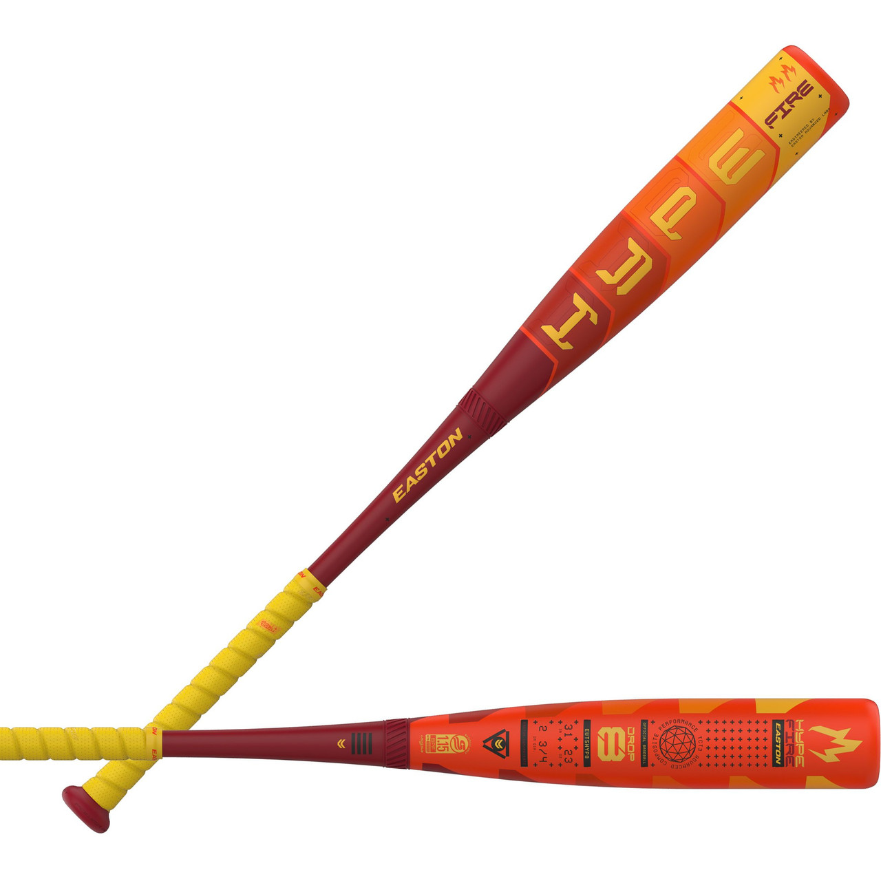 【最新】EASTON　HYPE FIRE　83cm イーストン　710g Shaved - Rolled 2025 Easton Hype Fire -8 USSSA Baseball Bat EUT5HYP8