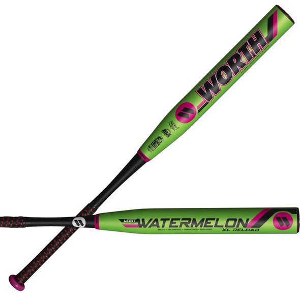 2021 Worth Legit Watermelon XL 13.75″ 2PC USSSA Slowpitch Softball Bat WML21U