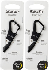 Nite Ize Doohickey Clipkey Key Tool - Black (2 Pack)