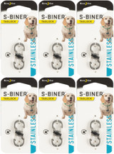 Nite Ize S-Biner TagLock - Stainless (6 Pack)