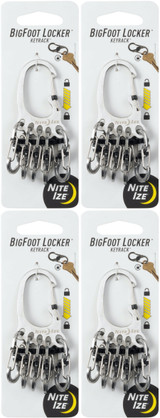 Nite Ize Bigfoot Locker Keyrack (4 Pack)