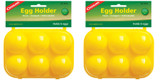 Coghlan's Plastic Egg Holder, Holds 6 Eggs - Yellow (2-Pack)