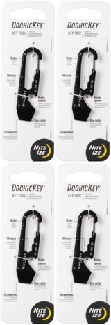 Nite Ize Doohickey - Black (4-Pack)